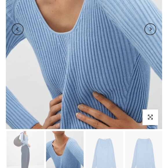 Adolfo Dominguez ribbed Top size S - Picture 2 of 12